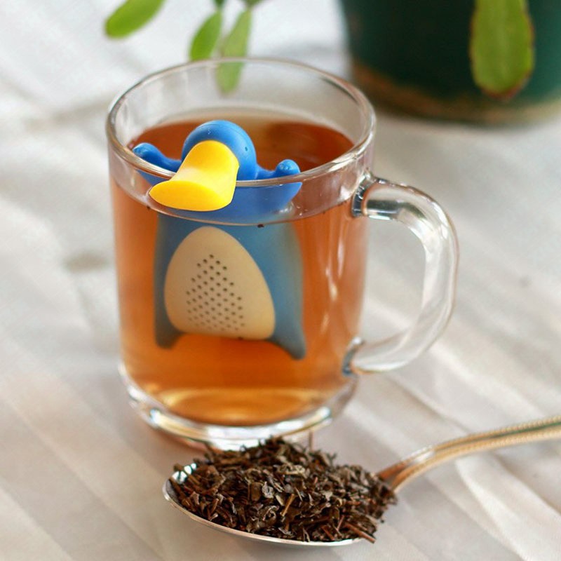 Tea Infuser Duck Billed Platypus shaped silicone tea steeper in funny