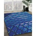 thumbnail image 2 of Ahgly Company Indoor Rectangle Patterned Blue Novelty Area Rugs, 6' x 9', 2 of 6