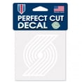 thumbnail image 1 of Portland Blazers de Trail Sticker 4x4 Coupe Parfaite Blanc, 1 of 1