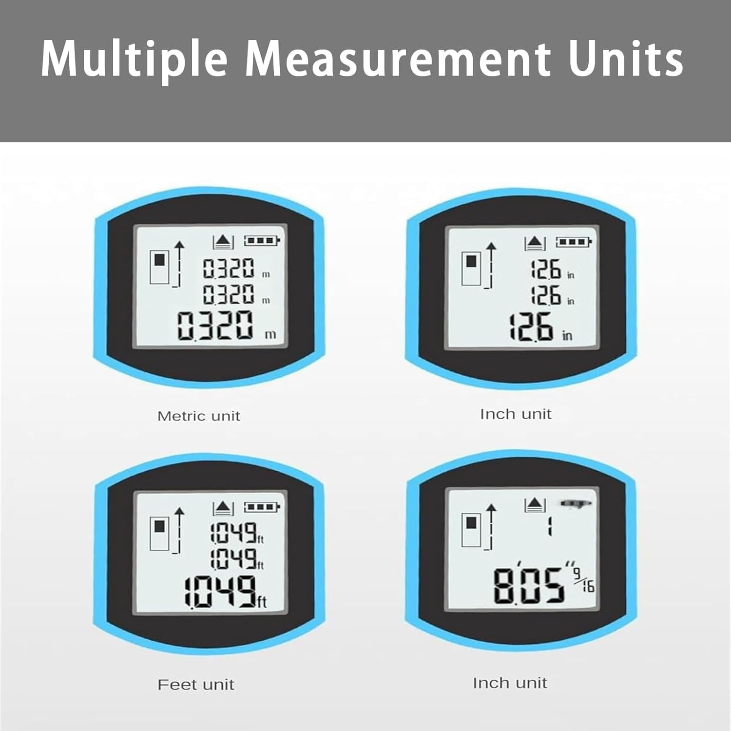 3-in-1 Multi-functional Measuring Tape with Laser Level Crosshair and LED Display, Digital Measuring Tape  with Cross Line, AutoLock, Measure Area, Volume, Pythagorean