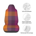 thumbnail image 5 of Balery Purple Yellow Buffalo Plaid Pattern Car Seat Cover - Soft & Breathable Front Premium Covers with Non-Slip Protector Fits Most Automotive, Vans, SUVs, Trucks - 1 Unit, 5 of 5