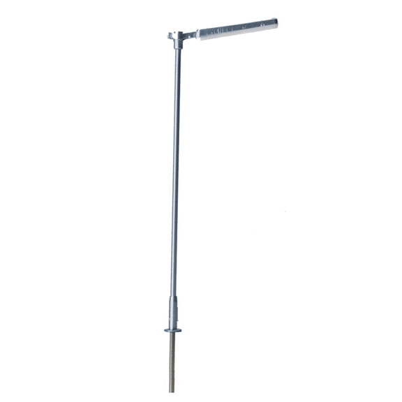 Atlas N Scale Single-Arm Parking Lot Light 3-Pack with Cool White LED (Gray)