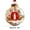 O, variant on Christmas Ornaments, Personalized Alphabet Letter Christmas Tree Hanging Decorations A Z Initial Baubles with Santa Hat Winter Scene for Holiday Party Home Decor, 1PCS
