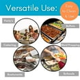 thumbnail image 6 of BIRDROCK HOME Stainless Steel Steam Table Pan - Hotel, Restaurant & Catering Supplies - 24 Gauge Steel, 2.6 qt Capacity - Meal Prep, Cooking, & Food Storage Container - 6" Depth, 1/6-Size (6 Pack), 6 of 8