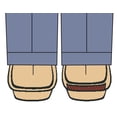 thumbnail image 3 of Adjust-A-Heel Lift? Heel Lift, Rubber / Suede Leather, Large, 1/Each (863654_EA), 3 of 3