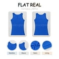thumbnail image 4 of Ladybranch Cutout Tank Tops for Women Sexy Slim Fitted Tank Top One Piece Cutout T Shirts Sleeveless Ribbed Slim Fitted Shirts Tee（Medium，Blue）, 4 of 5