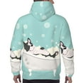 thumbnail image 7 of Wukai French Bulldog Taking a Bath Print Men Hoodies Fleece Sweatshirts Long Sleeve Sweaters Pullover Fall Outfits Winter Clothes-Small, 7 of 7