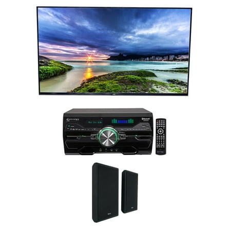 Technical Pro DV4000 4000w Home Theater DVD Receiver (2) 5.25" Wall Speakers