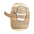 thumbnail image 2 of Solid Timber Cutting Board Timber Chopping Barrier with Serving Tray, Pumpkin Charcuterie Platter for Thanksgiving, Kitchen Counter Prep & Peach Display, 2 of 8