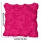 thumbnail image 2 of Funda de almohada de satén con flores, sofá, silla, funda de almohada, funda de cojín decorativa para el hogar, rosa roja seitruly HA7457-01B, 2 of 6