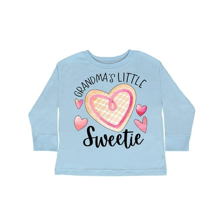 

Inktastic Grandma s Little Sweetie with Pink Heart Cookie Gift Toddler Boy or Toddler Girl Long Sleeve T-Shirt