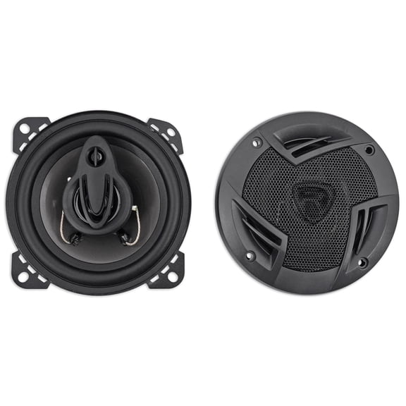 Pair Rockville RV4.3A 4" 3-Way Car Speakers 500 Watts / 70w RMS CEA Rated Total
