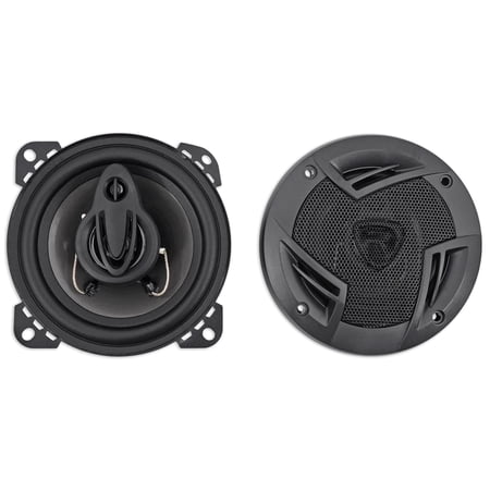 Pair Rockville RV4.3A 4" 3-Way Car Speakers 500 Watts / 70w RMS CEA Rated Total