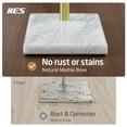 thumbnail image 6 of KES Gold Freestanding Toilet Paper Holder 18/8 Stainless Steel, Natural Marble Heavy Base Bathroom Tissue Roll Holder Stand, 6 of 11