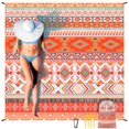 thumbnail image 1 of Manta de playa impermeable HIHOHO, 200 x 211 cm, resistente a la arena, 1 of 6