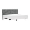 thumbnail image 5 of Hillsdale Crestwood Wood/Fabric Upholstered King Headboard with Frame in Gray, 5 of 5
