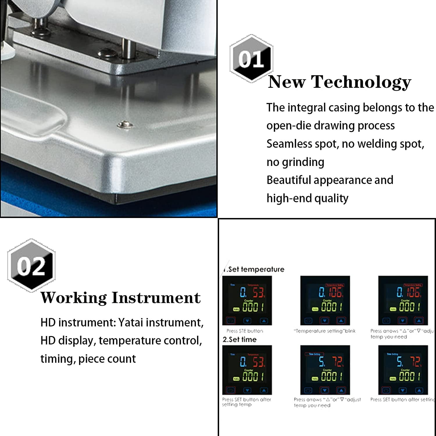Miumaeov Heat Press Machine Pull-Out Type Shaking Head Heat Press Machine 16“x20 Enhanced T-Shirt Heat Press Machine Swing Away Magnetic Semi-Auto Design Heat Press Machine