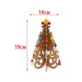 thumbnail image 2 of Centro de mesa de de Navidad con colgante pequeño, decoraciones artesanales de gabinete, adorno de exhibición para decoración del hogar, regalo, , AMARILLO Gloria Decoraciones del árbol del festival, 2 of 9