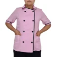thumbnail image 2 of Filipina Chef Mujer Rosa Pastel Con Negro En Poliéster Mc, 2 of 5
