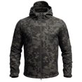 thumbnail image 2 of Hsovts Mens Tactical Softshell Hooded Jackets Waterproof Windproof Fleece Lined Coat For Men Outdoor Hiking Fall Winter Wear Multicolor XXL, 2 of 5