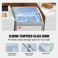 thumbnail image 4 of VEVOR 5.4 Cu.ft Commercial Ice Cream Display Case Gelato Dipping Freezer Cabinet, 4 of 9
