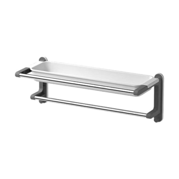 Estante de baño resistente al desgaste, organizador para dormitorio, sala de estar y hogar. Blanco