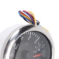 thumbnail image 3 of BIMZUC 3 in 1 GPS Speedometer Tachometer Fuel Level Gauge 3.375 in / 85 mm 120MPH 8000RPM 7 Colors Backlight for RV Yacht Truck Black Dial Silver Bezel, 3 of 9