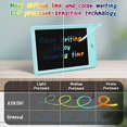 thumbnail image 5 of LCD Writing Tablet, 10 Inch Colorful Toddler Doodle Board Drawing Tablet, Erasable Reusable Electronic Drawing Pads, Educational and Learning Toy for 3-6 Years Old Boy and Girls (Blue), 5 of 5