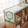 thumbnail image 6 of Table Runners 72 Inches Long Dress Scarves, Spring Eucalyptus Leaves Farmhouse Kitchen/Dining Table Runner, Coffee Tablerunners, Farmhouse Botanical Gray Wood 16x72 Inch, 6 of 9