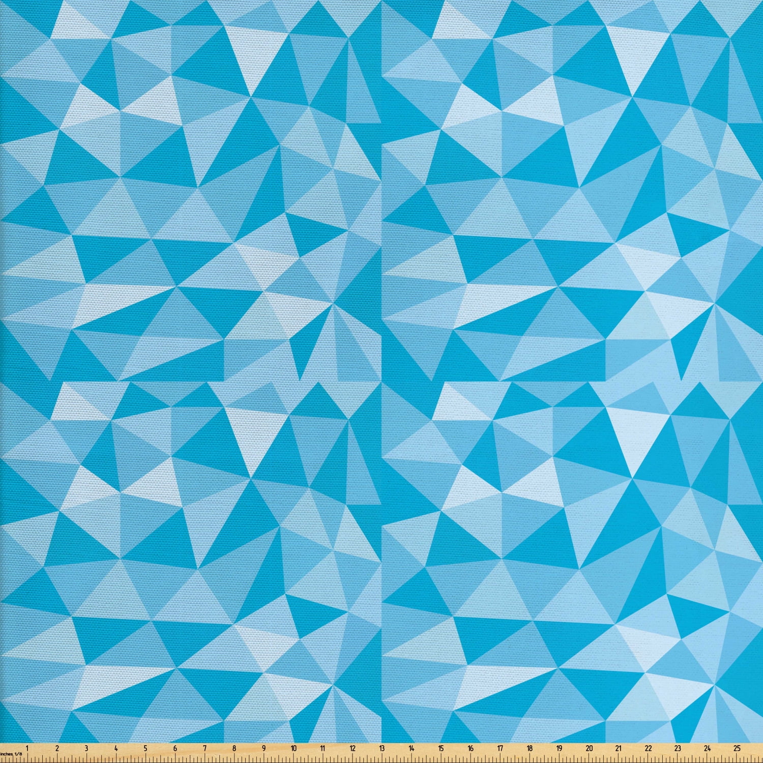 Polygons Fabric by The Yard, Repeating Geometric Mosaic Design Pattern