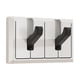 thumbnail image 4 of Gancho de pared plegable Organizador de pared Adorno ahorrador de espacio Único abatible 2 gancho, 4 of 9