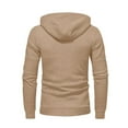 thumbnail image 4 of Vedolay Hoodies Men 2023 Long Sleeve Casual Loose Pullover Shirt Blouse Khaki,3XL, 4 of 5
