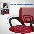 thumbnail image 3 of NiamVelo Chaise de Bureau en Maille Réglable en Hauteur, Ergonomique, Chaise d'Ordinateur avec Accoudoirs, Chaise de Travail avec Roulettes pour Adultes, Rouge, 3 of 7