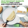 thumbnail image 4 of 11" Non-Stick Crepe Pan with Wooden Spreader, Marble Coated Dosa Pan, Induction Compatible, Easy to Clean, 4 of 6