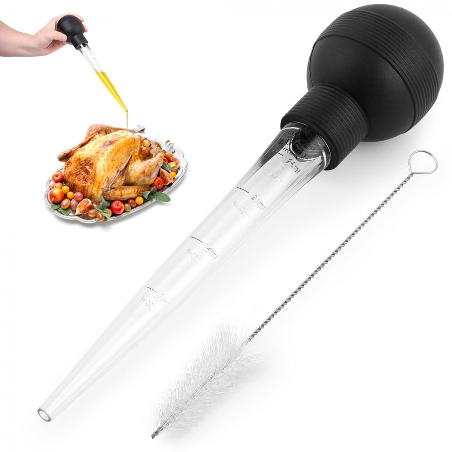 Zulay Kitchen Turkey Baster Black