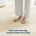 thumbnail image 3 of Sleep Zone Ultra-Soft Plush Area Rug 2×3 Feet, Beige Non-Slip Fuzzy Rug for Entryway/Bedroom, 3 of 9