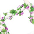 thumbnail image 4 of 2Pcs Artficial Small Rose Rattan Imitation Flower Hanging Vine Fake Plant Decoration for Home Wedding Party, 4 of 8