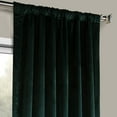 thumbnail image 3 of HPD Half Price Drapes Forestry Green Heritage Plush Velvet Room Darkening Curtains for Bedroom & Living Room Curtains (1 Panel), Window Curtains 96 inches long, Rod Pocket Curtains,50W X 96L, 3 of 6