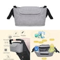 thumbnail image 2 of Bolsa organizadora para cochecito CUTICAT colgante cochecito de bebé Gris Estilo 1 30x17x12cm, 2 of 8