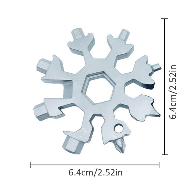 Spanner Screwdriver Tool Combination Outdoor Tool Sets Snowflake Multitool