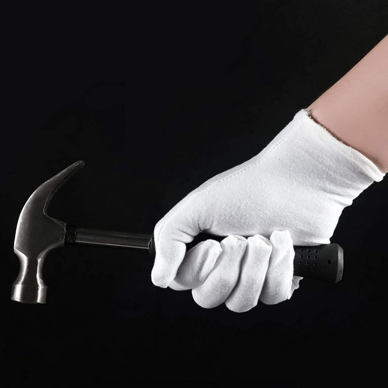 Pairs White Cotton Gloves for Dry Hands Eczema SPA Moisturizing