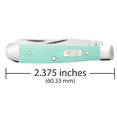thumbnail image 2 of Case XX Knives Tiny Trapper Ichthus Seafoam Green G-10 Stainless Pocket Knife, 2 of 4