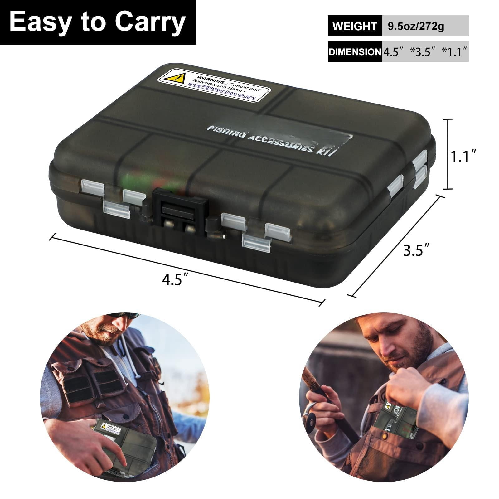 187/343pcs Fishing Accessories Kit  Organized Tackle Box With Included Hooks Weights Sinkers Gear And Equipment Gift For Men