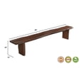 thumbnail image 6 of Taran Designs Belmont 60" Live Edge Solid Wood Dining Bench in Dark Brown, 6 of 6