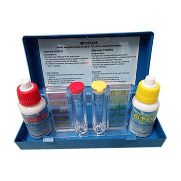 XIRQI Pool Test Kit,Pool Water Test Kit with OTO and pH Testers,Accurate Chlorine & pH Level Testing for Swimming Pools,Ensures Safe Water Quality