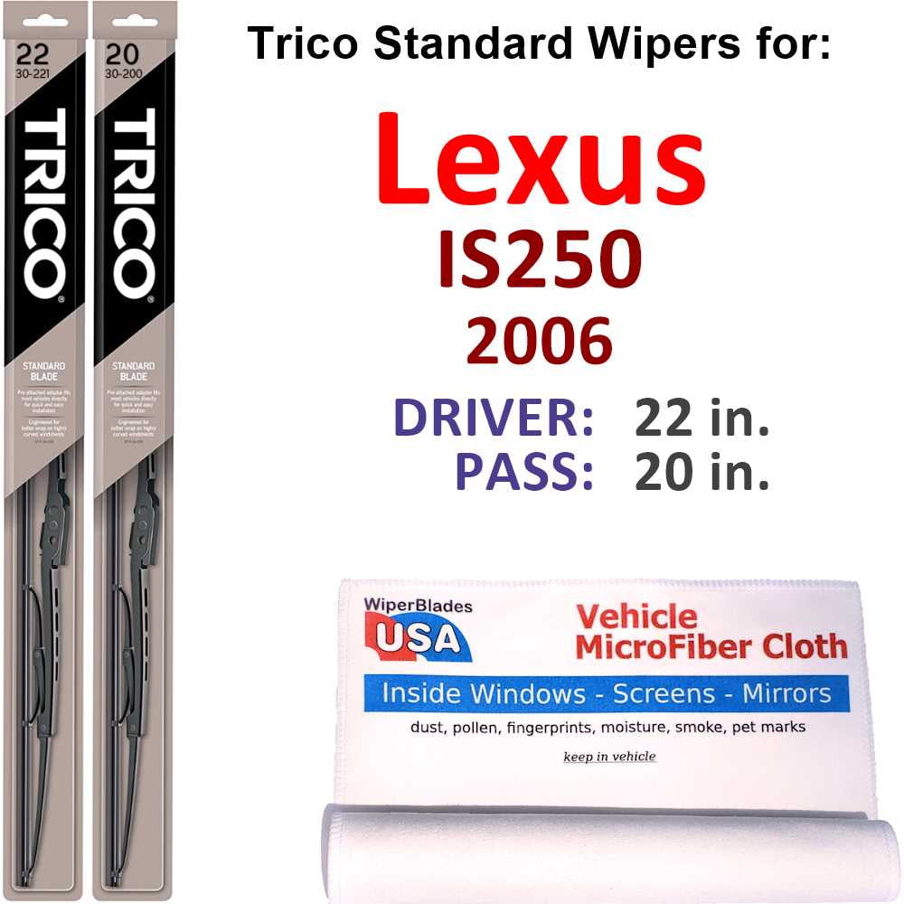 2006 Lexus IS250 Wiper Blades (Set of 2)
