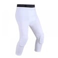 thumbnail image 1 of Basketball Pants with Knee Pads, Youth Impact Resistant 3/4 Compression Pants, Men's Leggings, Volleyball Protective Gear-YOUYOU, 1 of 4