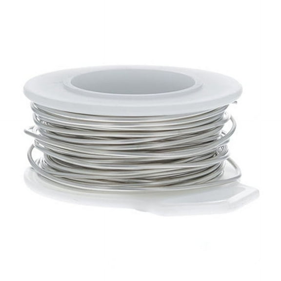 22 Gauge Round Nickel Silver Craft Wire - 45 ft