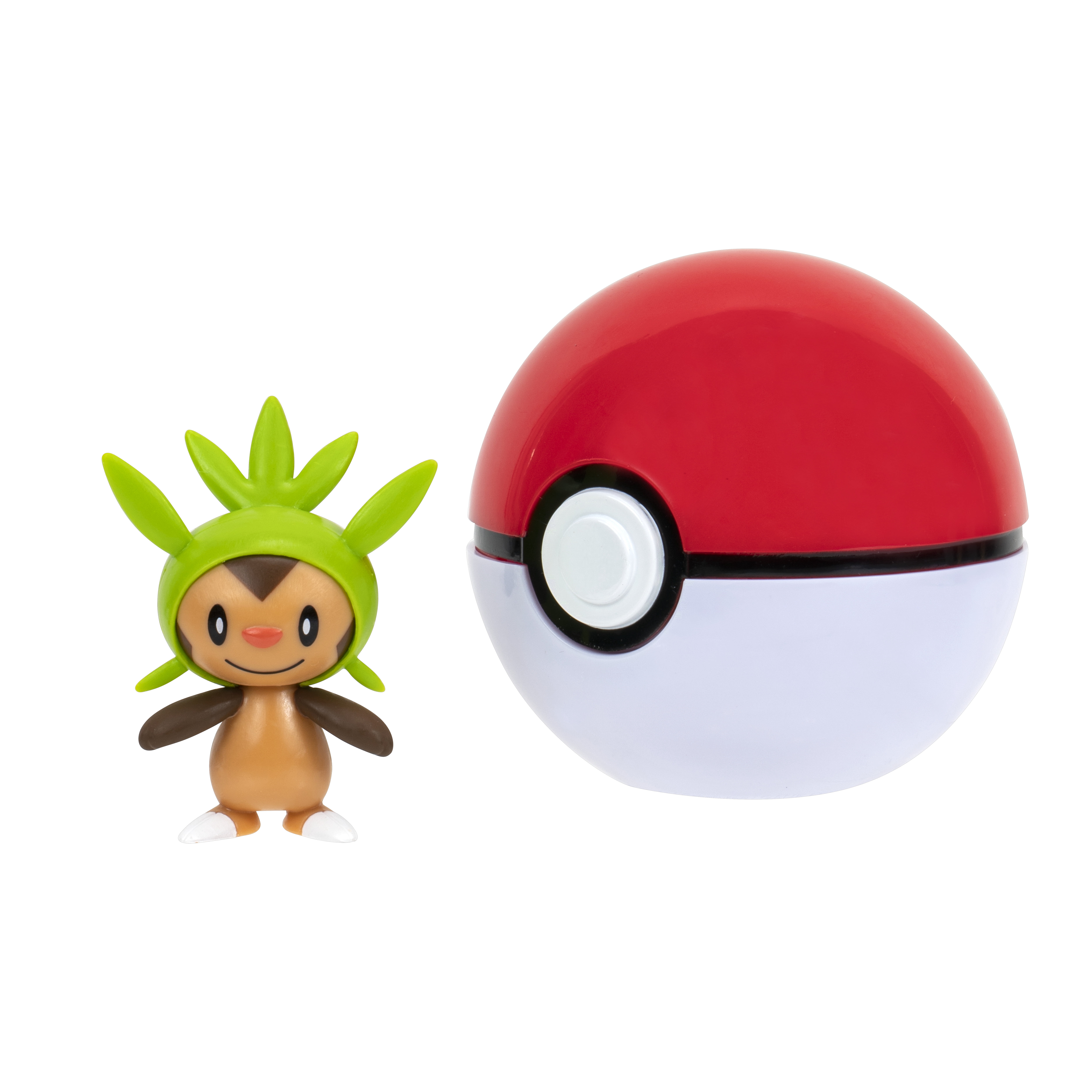 Pokemon Clip ‘N’ Go Chespin and Poke Ball - Includes 2 inch Battle Figure and Poke Ball Accessory