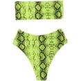 thumbnail image 4 of Fesfesfes Summer Bikini Set for Women Bow Tie Print Beach Style Swimsuit And Shorts, 4 of 5